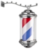 Reclama luminoasa frizerie barber shop M343  barber pole