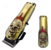 Carcasa metalica 3d skull gold masina de tuns wahl