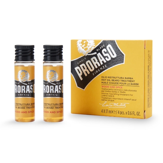 	PRORASO - Ulei tratament pentru barba - Wood and Spice -4x17 ml