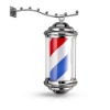 Reclama luminoasa frizerie barber shop M343 barber pole