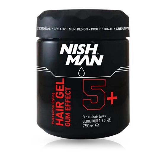 NISH MAN - Gel de par ULTRA HOLD 5+ - 750 ml