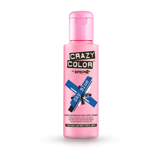 CRAZY COLOR - Vopsea semi-permanenta SKY BLUE - no.59 - 100 ml