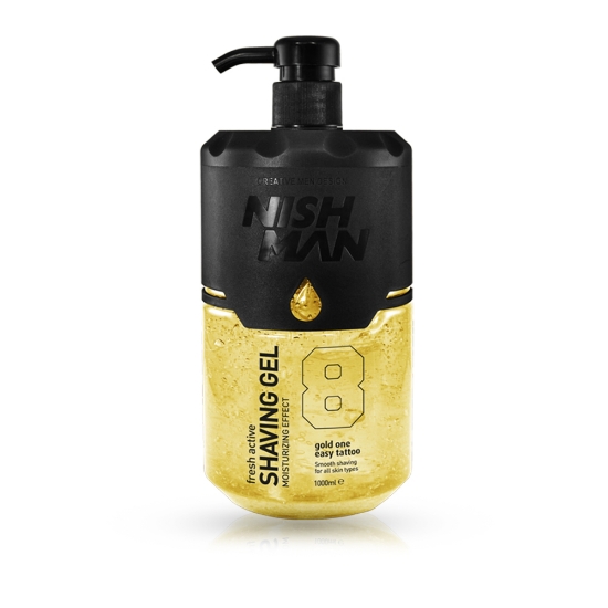 NISH MAN - Gel de ras GOLD ONE - 1000 ml