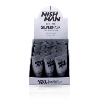 NISH MAN -  Pachet promo - Masca pentru puncte negre - 150ml - Silver - 12 BUC