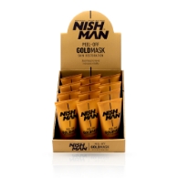 NISH MAN -  Pachet promo - Masca pentru puncte negre - 150ml - Gold - 12 buc