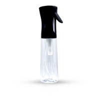 Pulverizator frizerie transparent - 300 ml - negru