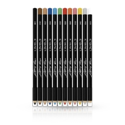 Creioane colorate - L3VEL3 - pentru Hair Design - 12 buc