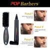 Marker contur barba + perie fade - POP BARBERS - Negru