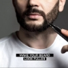 Marker contur barba + perie fade - POP BARBERS - Negru