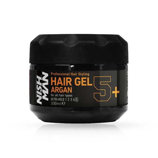 NISH MAN - Gel de par ULTRA HOLD 5+ ARGAN -  300 ml