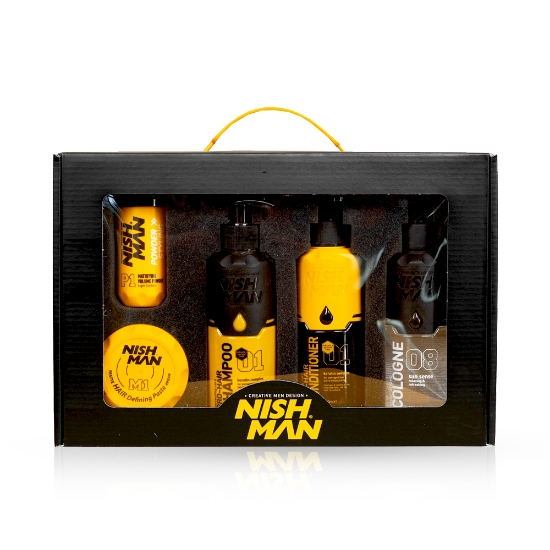 NISH MAN - Set cadou 5 produse - Yellow