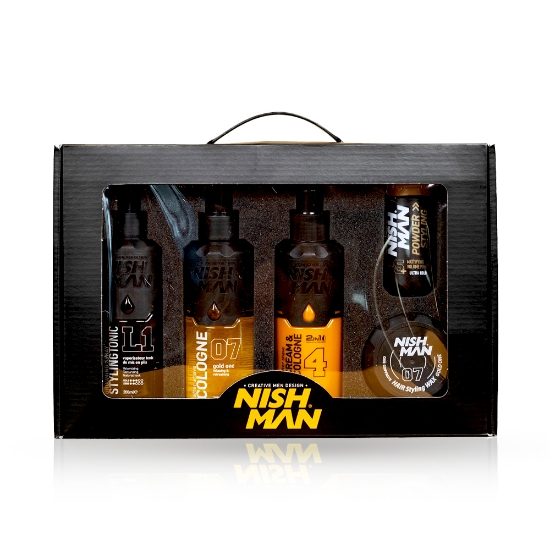 NISH MAN - Set cadou 5 produse - Gold