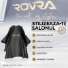 ROVRA - Pelerina coafor/frizerie - Neagra