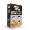 NISH MAN - Sampon pentru barba si par colorat - Negru