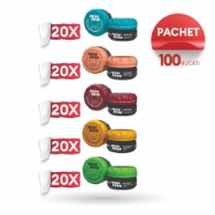 Pachet promo - NISH MAN - Ceara de par 30 ml - M 2.0 - 100 buc