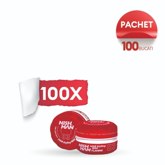 Pachet promo - NISH MAN - Ceara de par 30 ml -03 - 100 buc