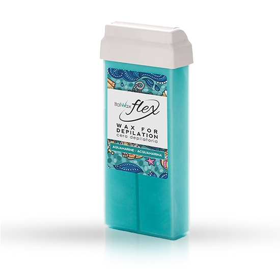 Imagine Ceara epilatoare - ITALWAX - Cartus - Aquamarine Flex - 100 ml