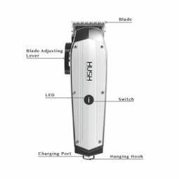 Masina de tuns - HUSH PROFESSIONAL / HU22C - 7000 RPM - fara fir