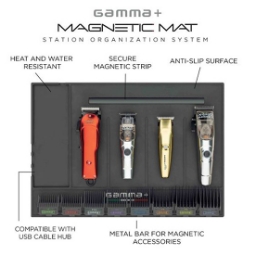 Магнитен килим органайзер- GAMMA+ - за принадлежности и машинки за подстригване - Черен