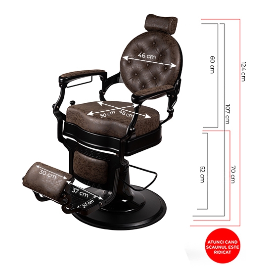 Imagine Scaun frizerie - MENOSER - Cordoba - Maro