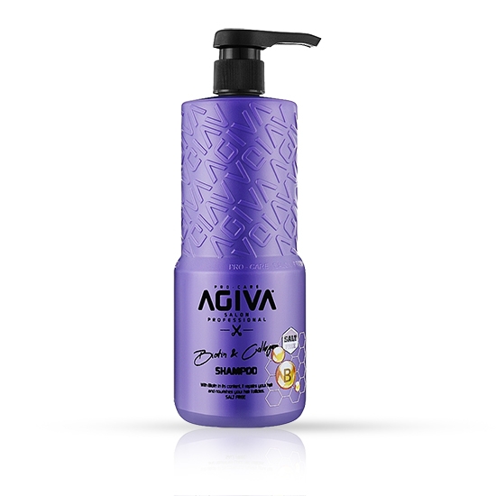 Imagine Sampon pentru par - AGIVA - Biotin & Colagen - 800 ml