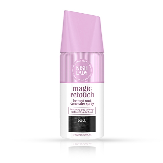 Imagine Spray pentru colorarea parului - NISH LADY - Negru - 100 ml 