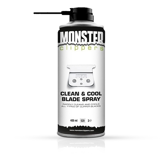 Снимка на Спрей за почистване за машинки за подстригване -  MONSTER CLIPPERS - 400 мл