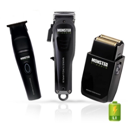 Снимка на КОМБО КОМПЛЕКТ - MONSTER CLIPPERS - Машинка за подстригване + Контушрна машинка + Самобръсначка 