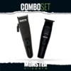 Imagine Set combo - MONSTER CLIPPERS - Masina de tuns + Masina de contur  - MONSTERS