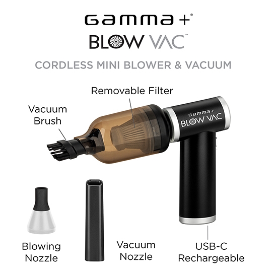 Imagine Dispozitiv GAMMA+ suflare aer si vacuum - pentru frizerie