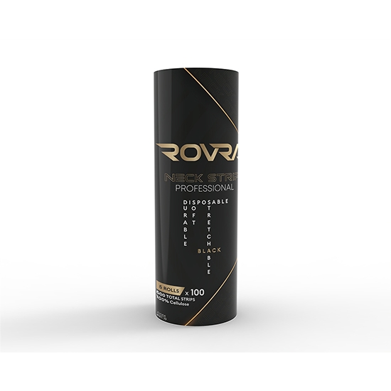Снимка на Хартиени яки за бръснар Rovrа комплект 5 ролки - Черни