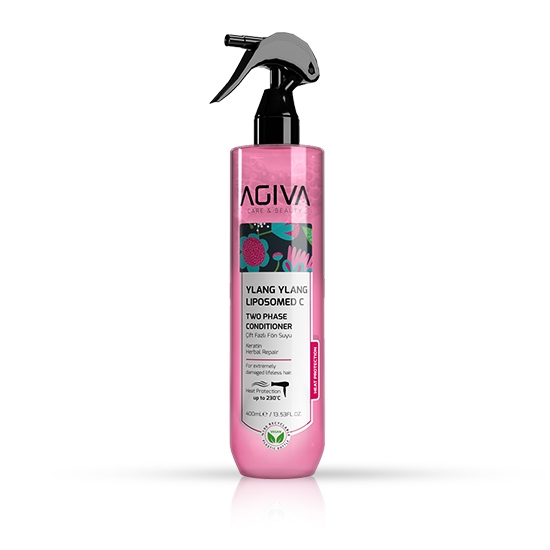 Imagine Balsam bifazic pentru par - AGIVA -  Ylang Ylang Liposomed C - 400 ml   