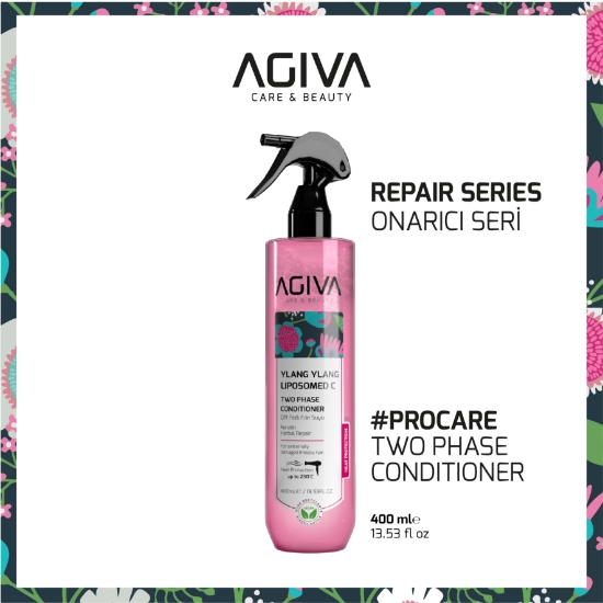 Imagine Balsam bifazic pentru par - AGIVA -  Ylang Ylang Liposomed C - 400 ml   