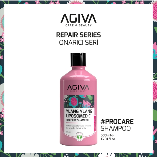 Imagine Sampon reparator pentru par - AGIVA -  Ylang Ylang Liposomed C - 500 ml   
