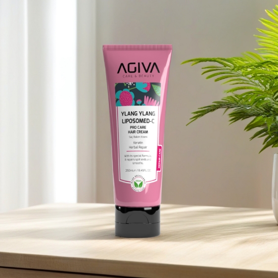 Снимка на Възстановяващ крем за коса - AGIVA -  Ylang Ylang Liposomed C - 250 ml   