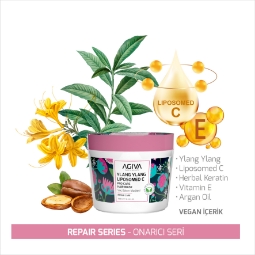Masca reparatoare pentru par - AGIVA -  Ylang Ylang Liposomed C - 300 ml   