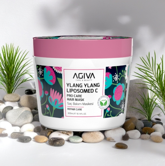Imagine Masca reparatoare pentru par - AGIVA -  Ylang Ylang Liposomed C - 300 ml   