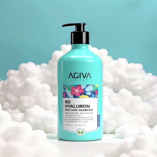 Imagine Sampon hidratant pentru par - AGIVA -  8D HYALURON - 1000 ml  