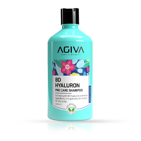 Imagine Sampon hidratant pentru par - AGIVA -  8D Hyaluron - 500 ml  
