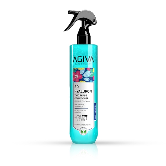 Снимка на Двуфазен балсам за коса - AGIVA -  8D Hyaluron - 400 мл