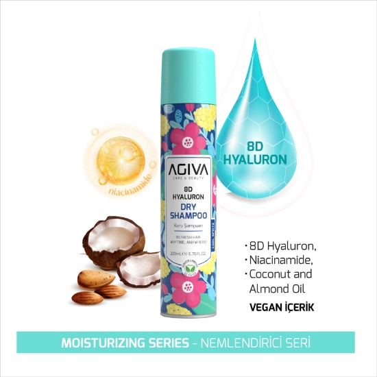 Imagine Sampon uscat - AGIVA -  8D Hyaluron - 200 ml  
