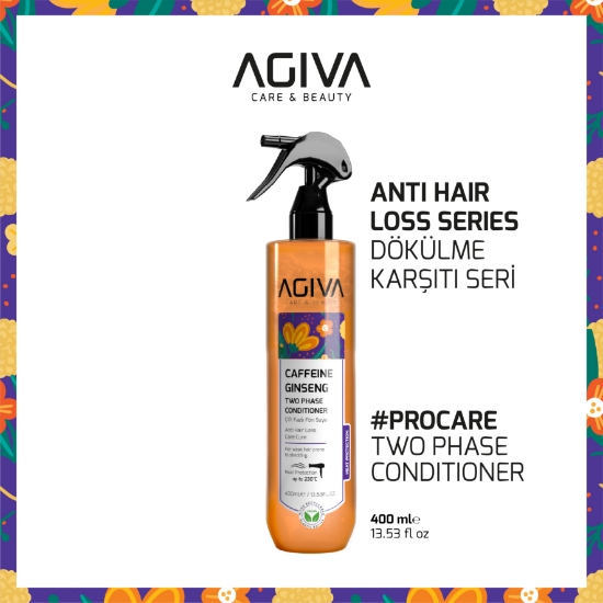 Снимка на Двуфазен балсам за коса - AGIVA -  Caffeine Ginseng - 400 мл