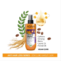 Hair tonic spray pentru par - AGIVA - Caffeine Ginseng - 200 ml  