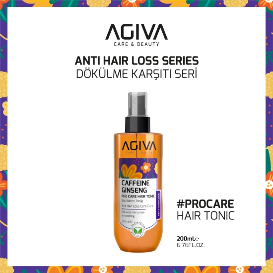Imagine Hair tonic spray pentru par - AGIVA - Caffeine Ginseng - 200 ml  