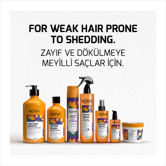 Imagine Hair tonic spray pentru par - AGIVA - Caffeine Ginseng - 200 ml  