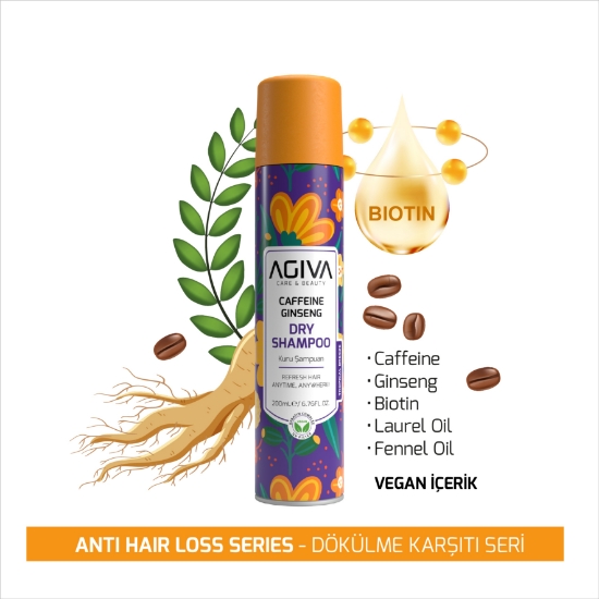 Imagine Sampon uscat - AGIVA -  Caffeine Ginseng - 200 ml 