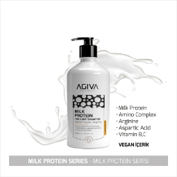 Sampon pentru par - AGIVA - Milk Protein - 1000 ml  