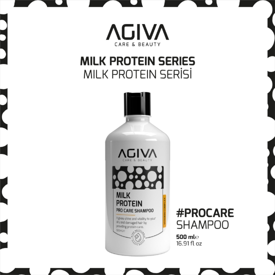 Imagine Sampon pentru par - AGIVA - Milk Protein - 500 ml  