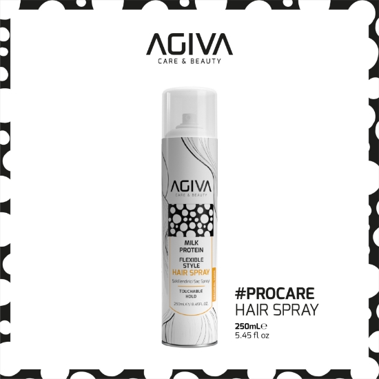Снимка на Лак за коса - AGIVA - Milk Protein - 250 ml  