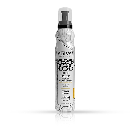 Imagine Spuma reparatoare pentru par - AGIVA - Milk Protein - 200 ml 